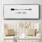 Love Arrow I - Floater Framed Canvas Print