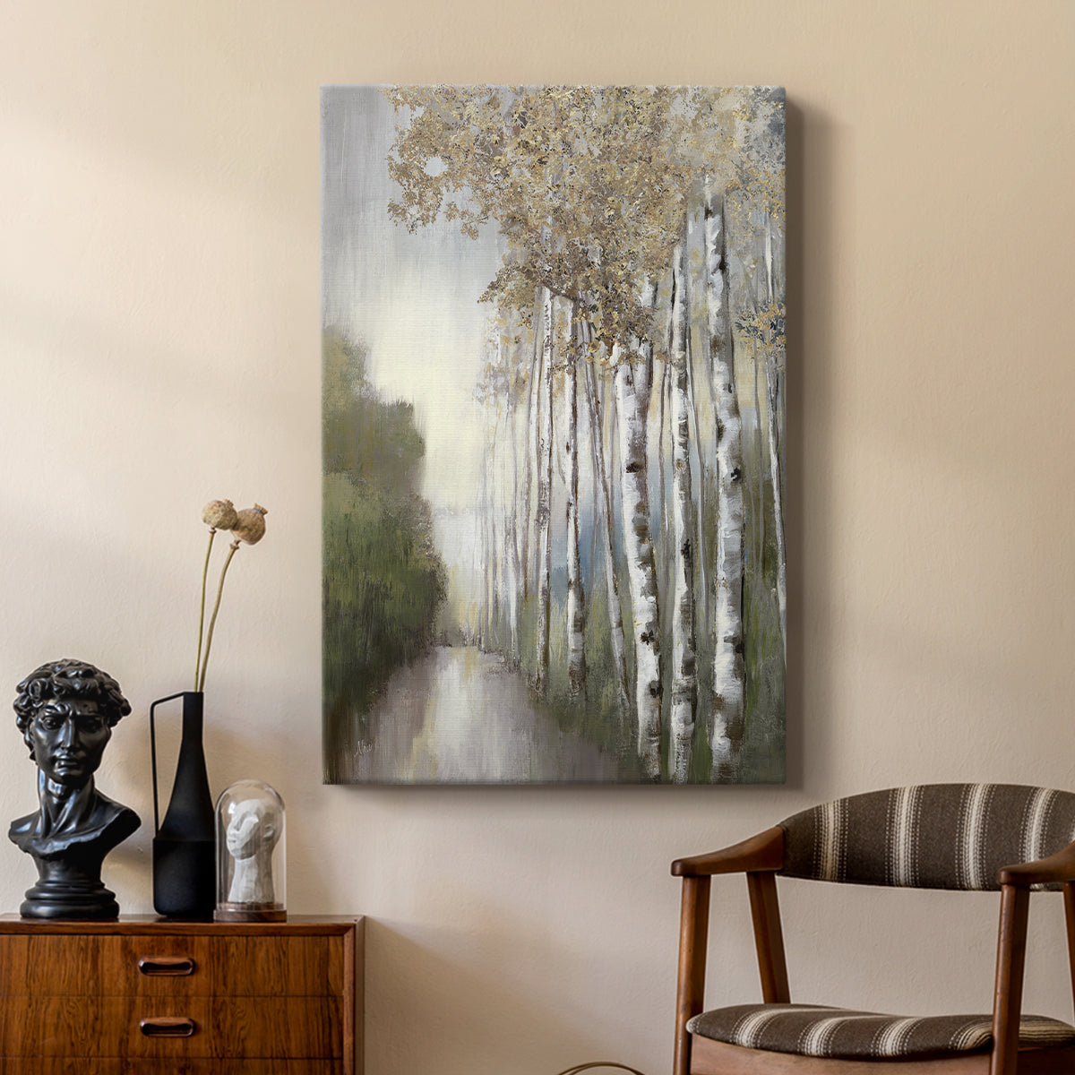 Woodland Walk Neutral - Canvas Art Print