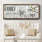 Family Gives Us - Floater Framed Canvas Print