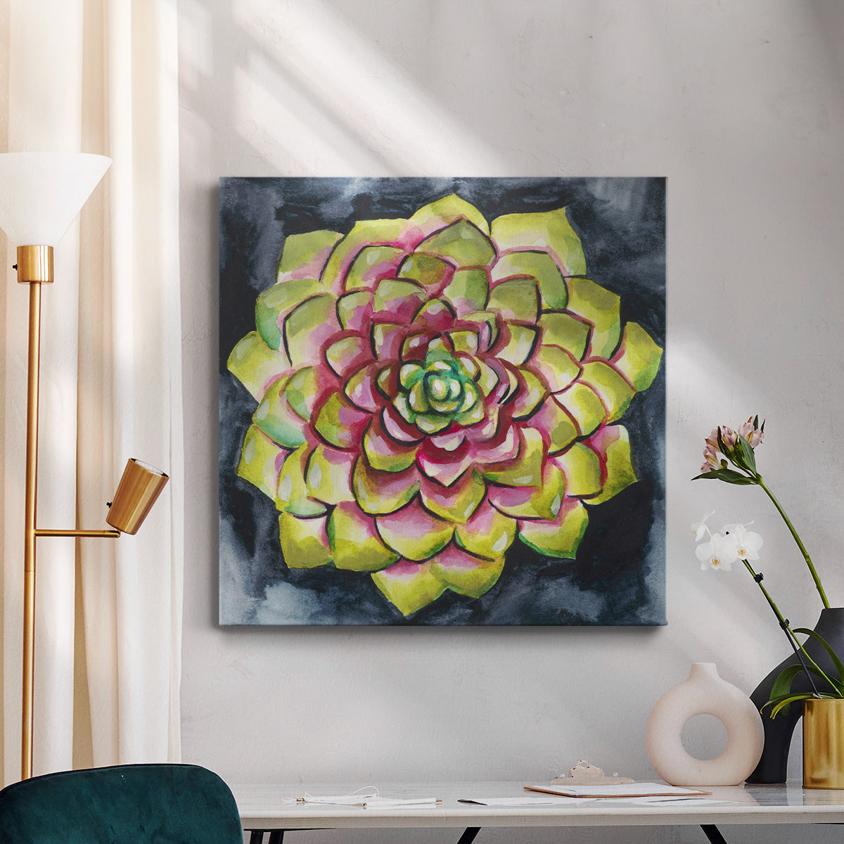 Succulent Rosette III - Canvas Art Print