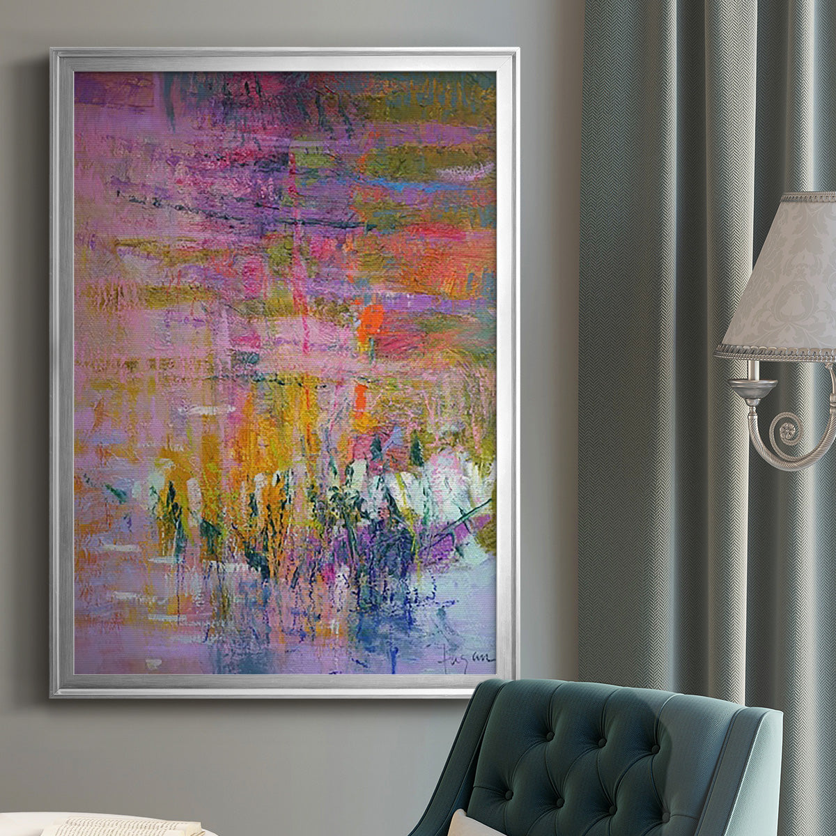 Twilight Resting - Modern Framed Canvas Print