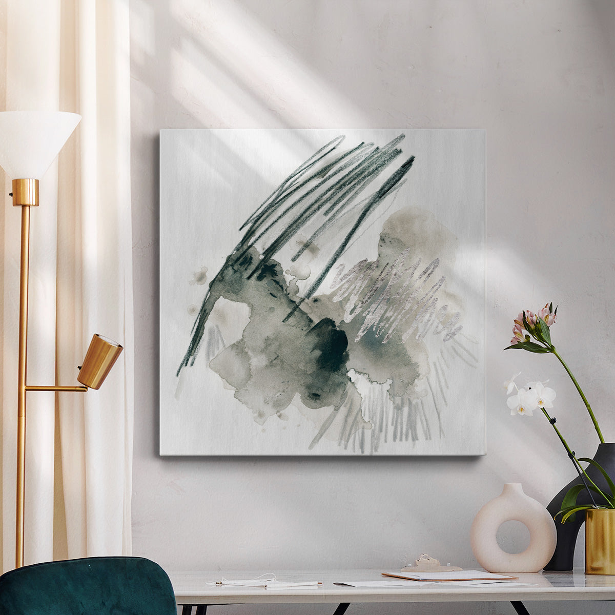 Graphite Markup II - Canvas Art Print