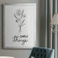 Simple Things Sketch - Modern Framed Canvas Print