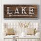 To the Lake - Floater Framed Canvas Print
