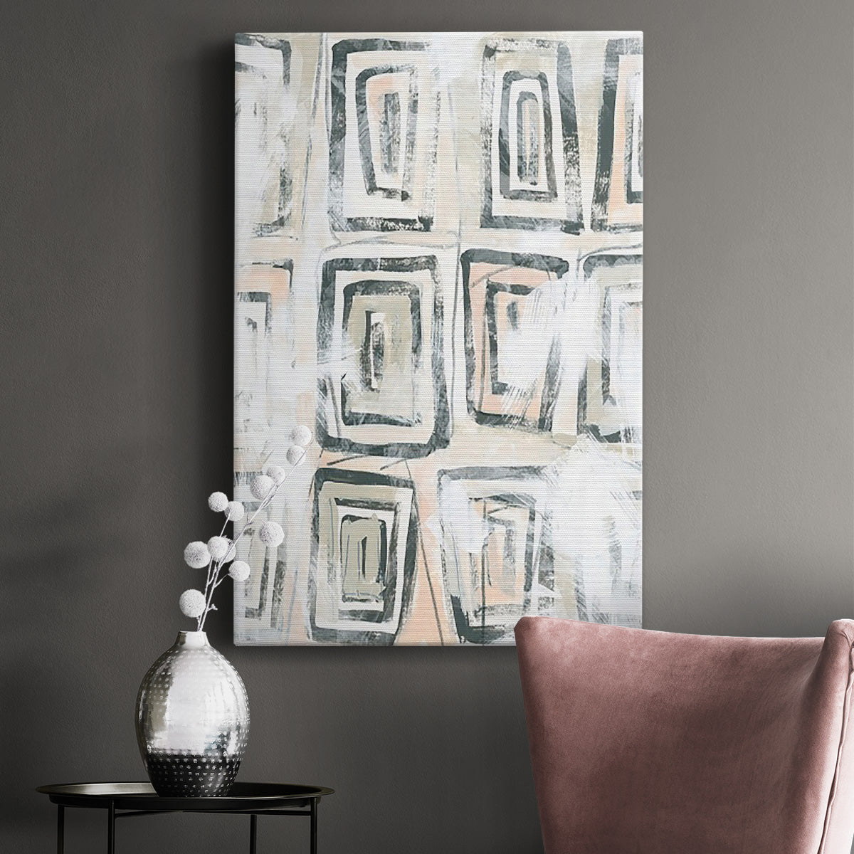 Sand Glyphs IV Premium Gallery Wrapped Canvas - Ready to Hang