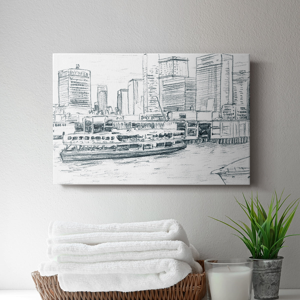 Ferryboats IV - Canvas Art Print