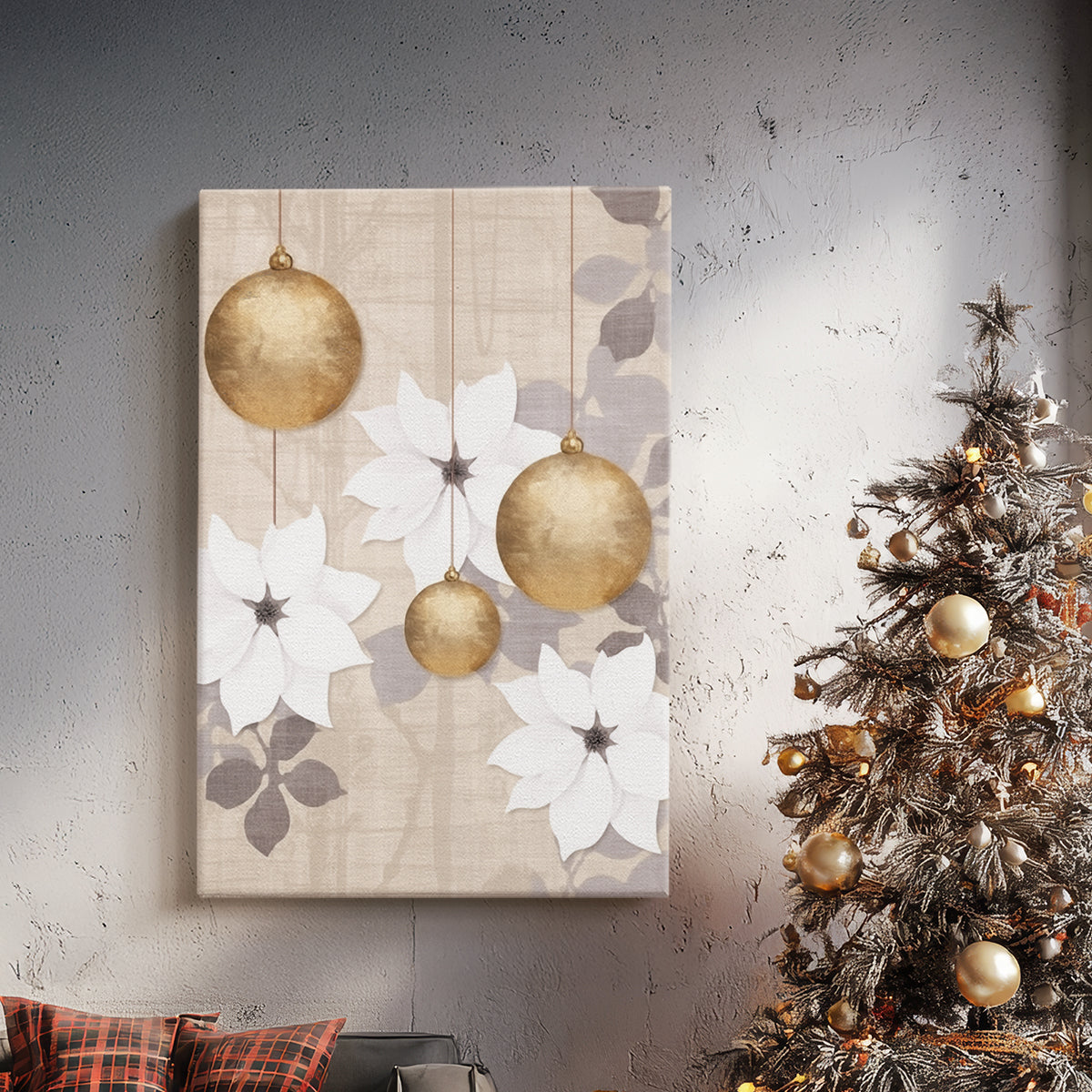 Frostlit Sleigh Whisper - Canvas Art Print