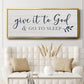 Give It To God - Floater Framed Canvas Print