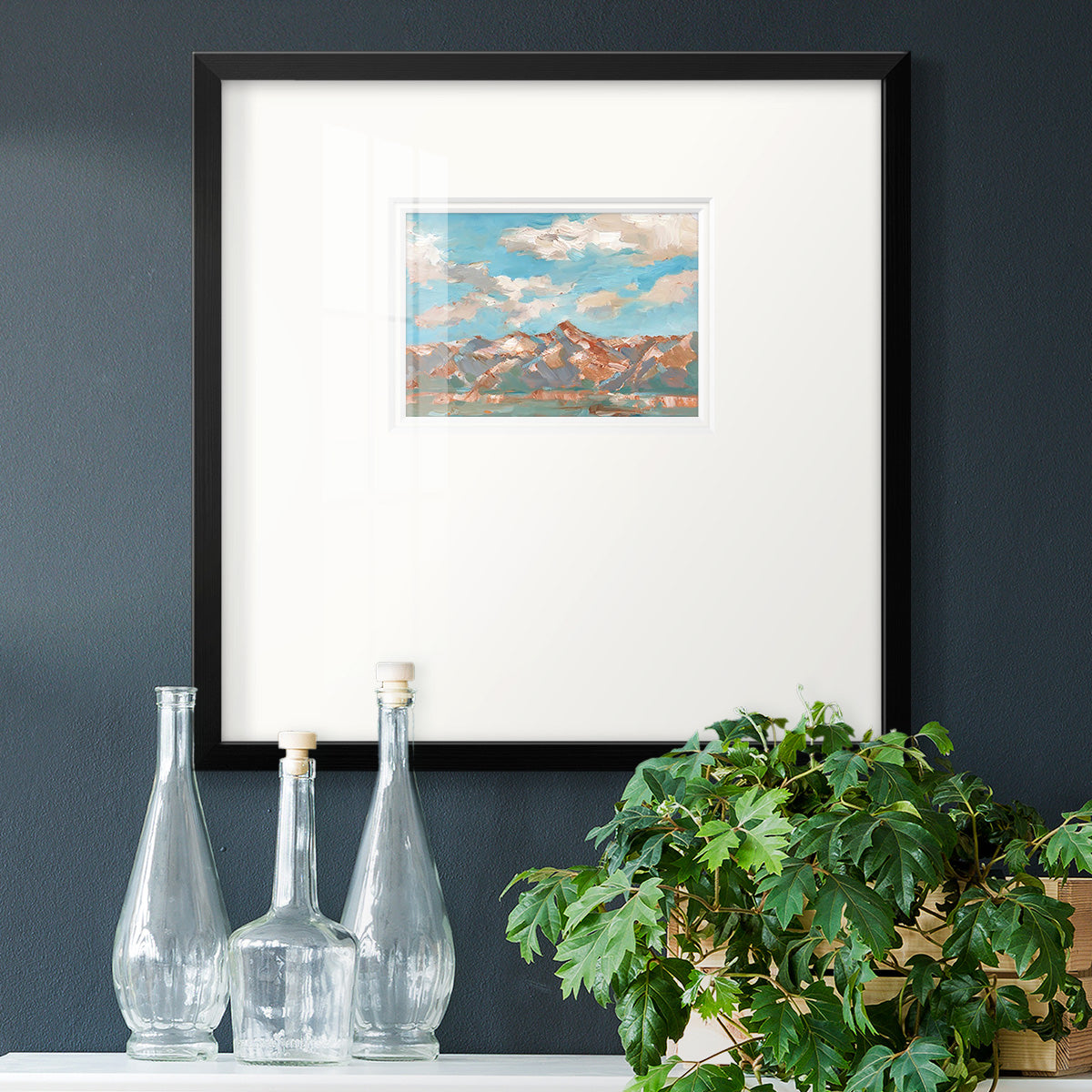 Pastel Western Vista II Premium Framed Print Double Matboard