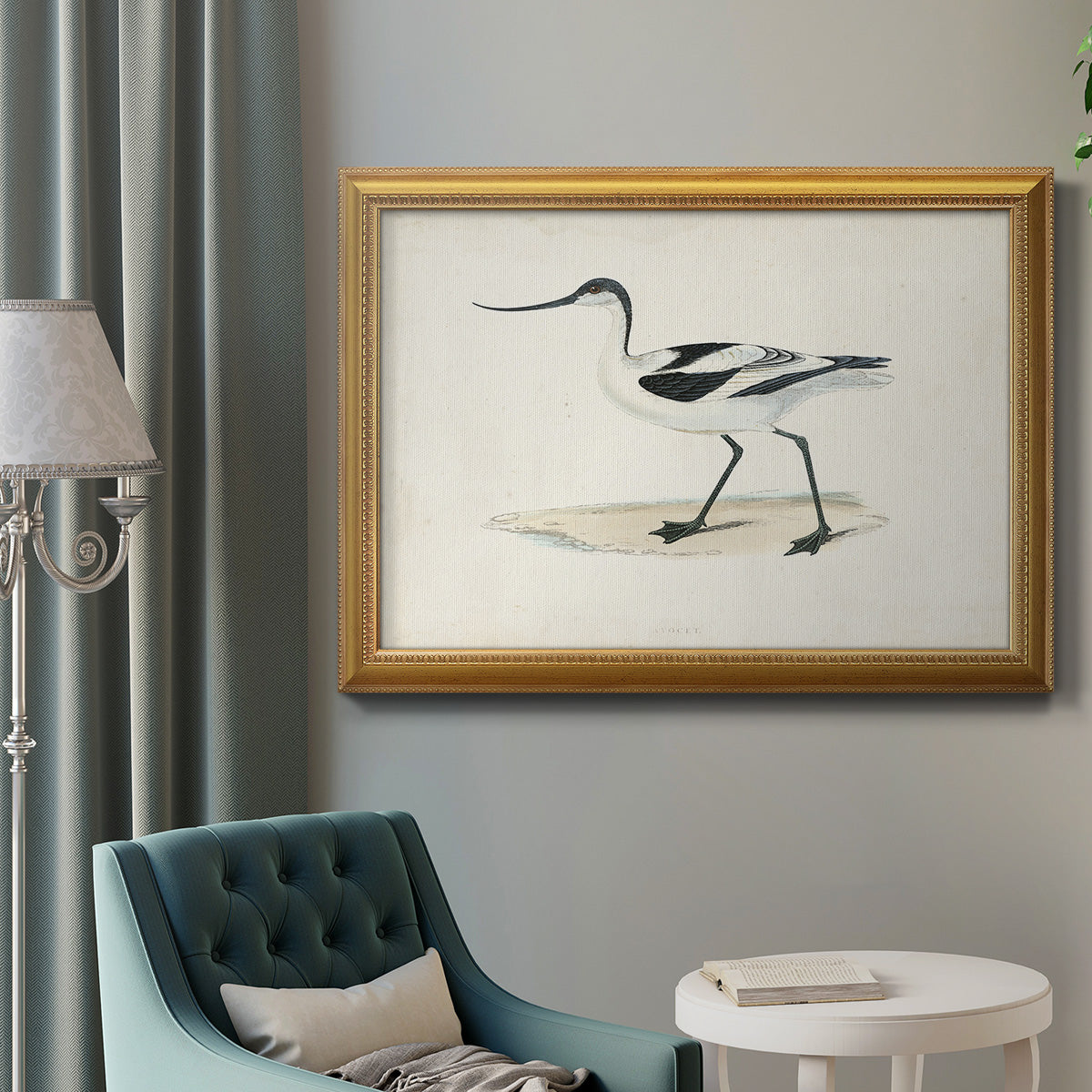 Morris Sandpipers IV Premium Framed Canvas- Ready to Hang