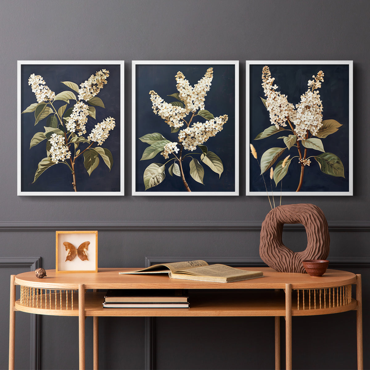 Floral Study Series LII - Restickable Framed Art Set
