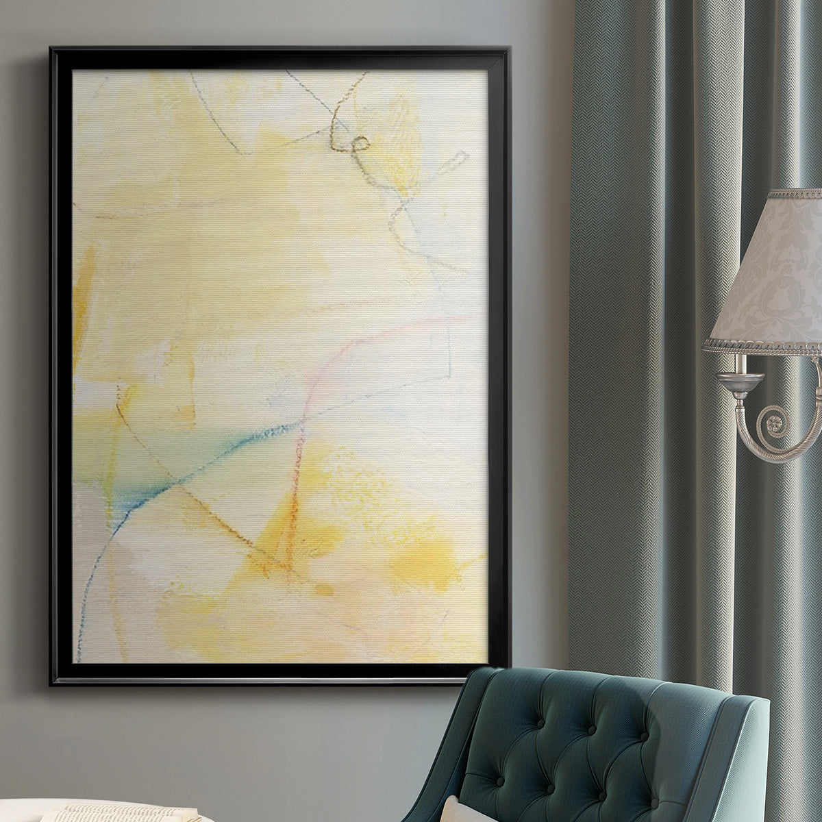 Barxan IV - Modern Framed Canvas Print