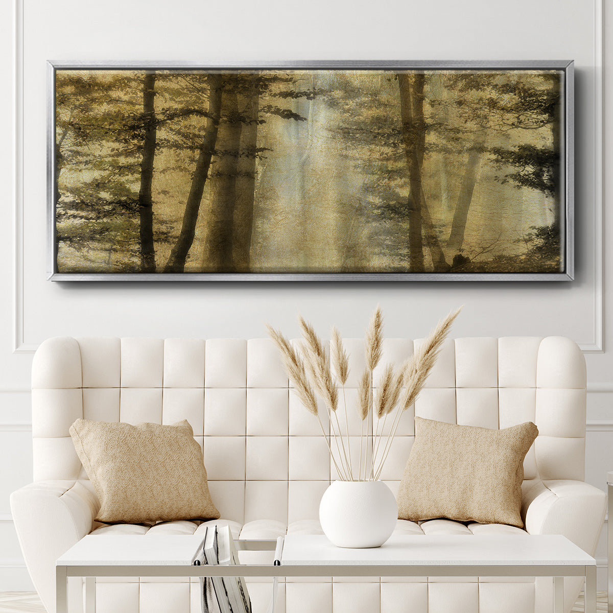 Golden Magic - Floater Framed Canvas Print