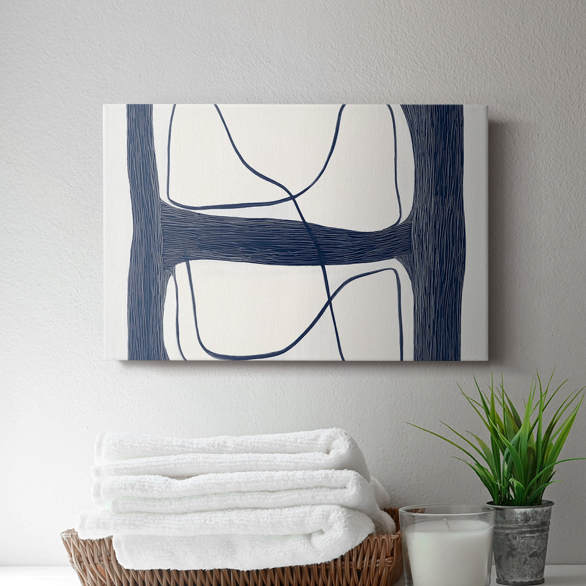 Blue Abstract XXV - Canvas Art Print