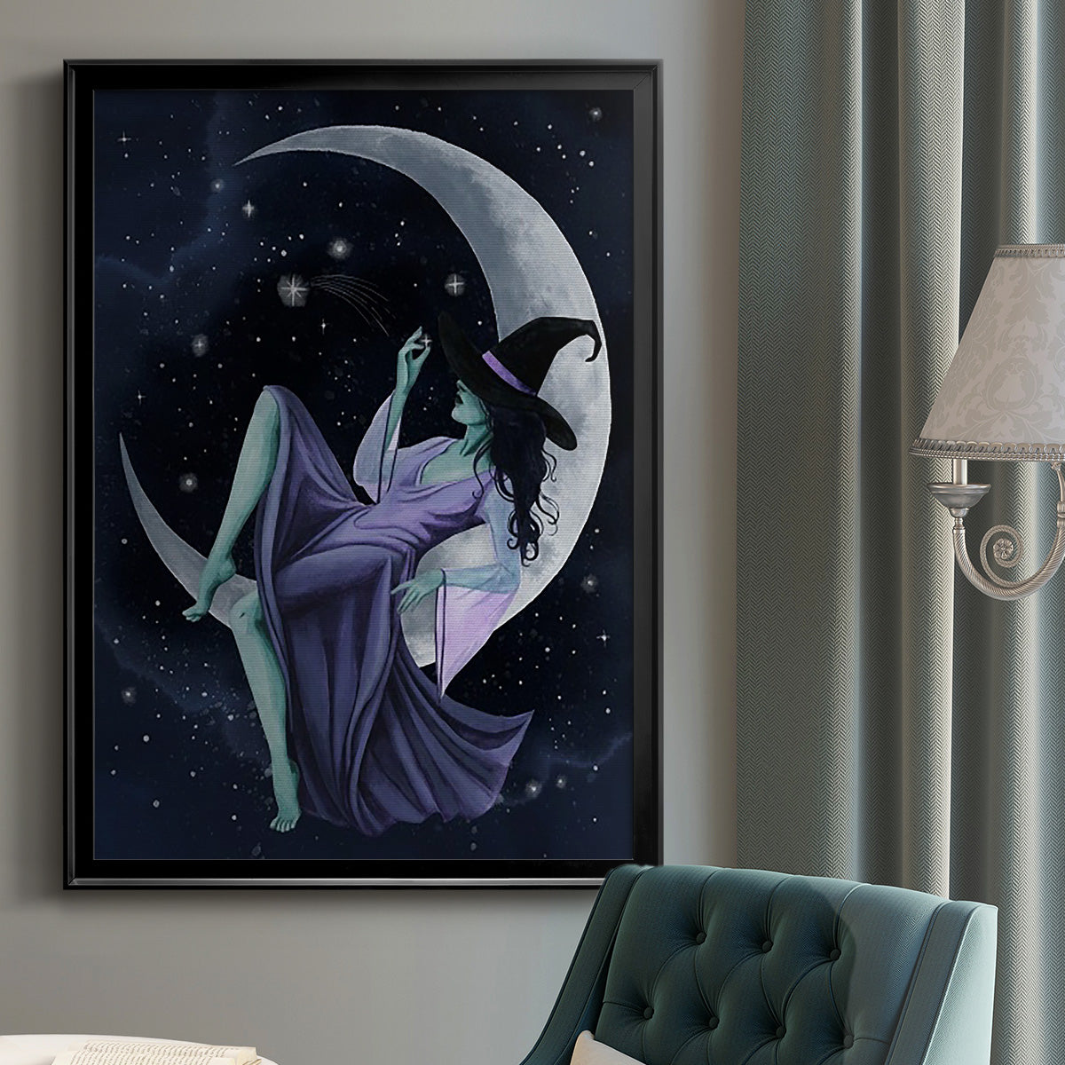 Star Sorceress I - Modern Framed Canvas Print