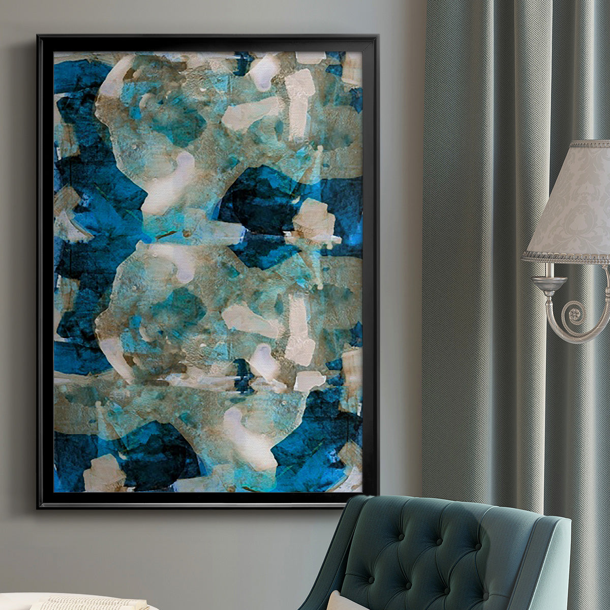 Impasto II - Modern Framed Canvas Print