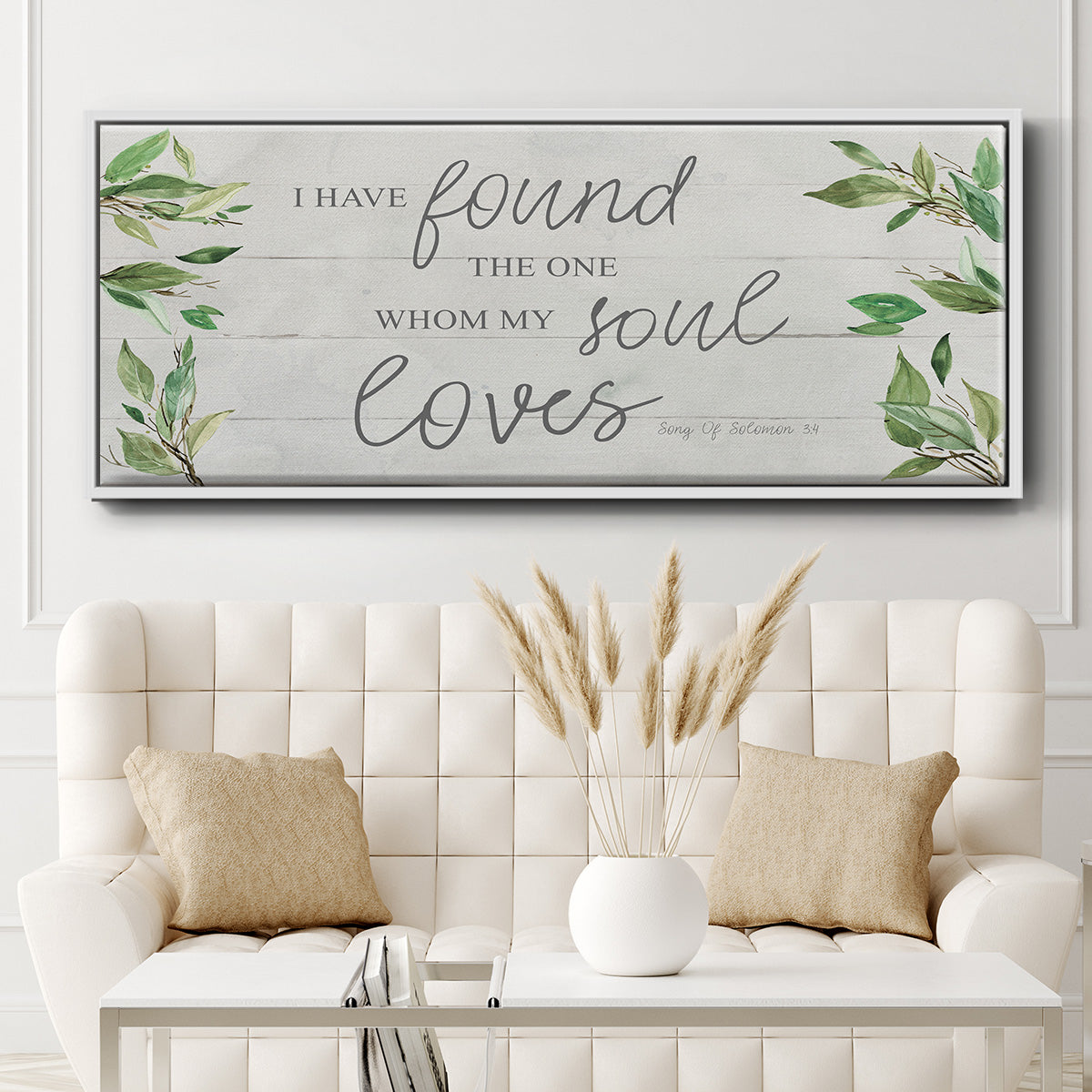 Soul Loves - Floater Framed Canvas Print