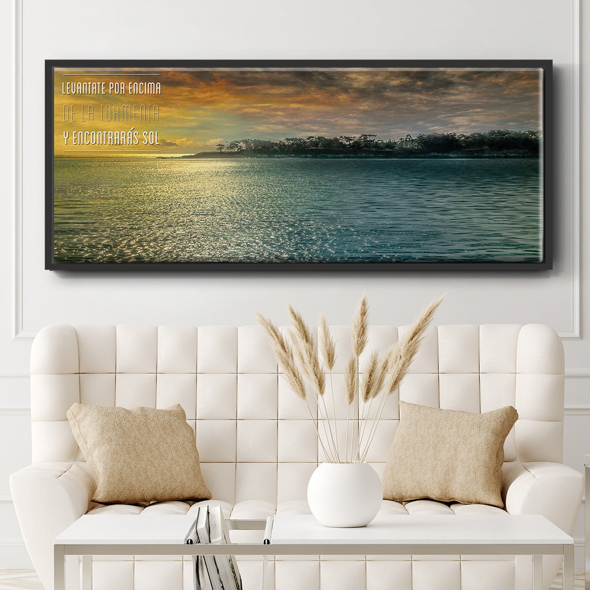 Encontraras - Floater Framed Canvas Print
