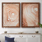 Wood Grain Suminagashi I - Premium Framed Canvas 2 Piece Set - Ready to Hang