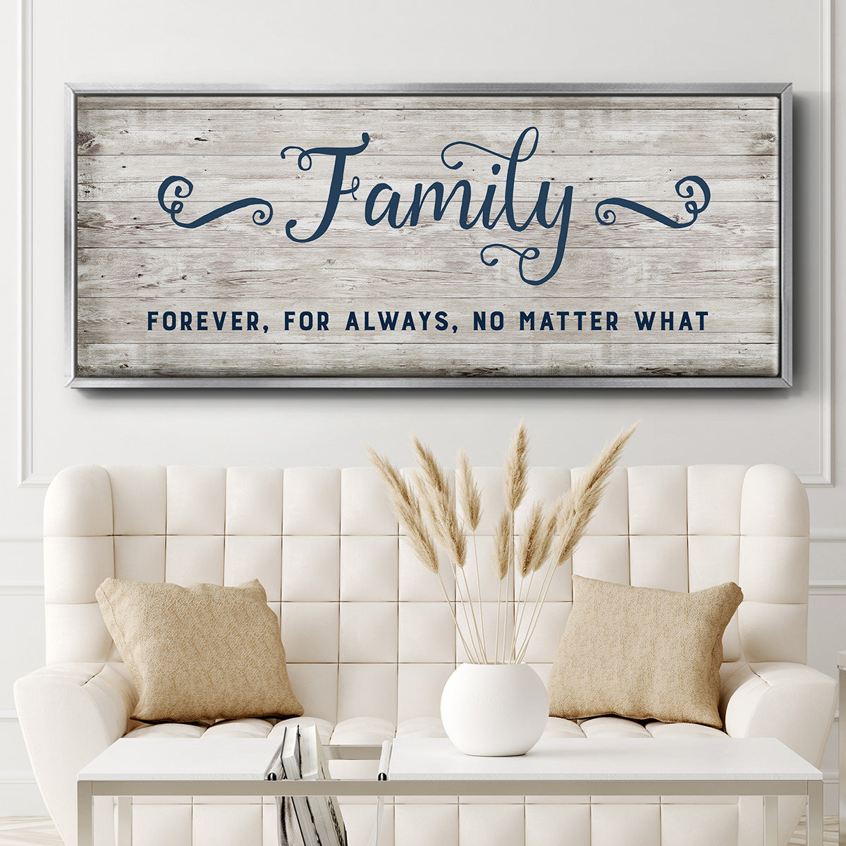 Family Forever - Floater Framed Canvas Print