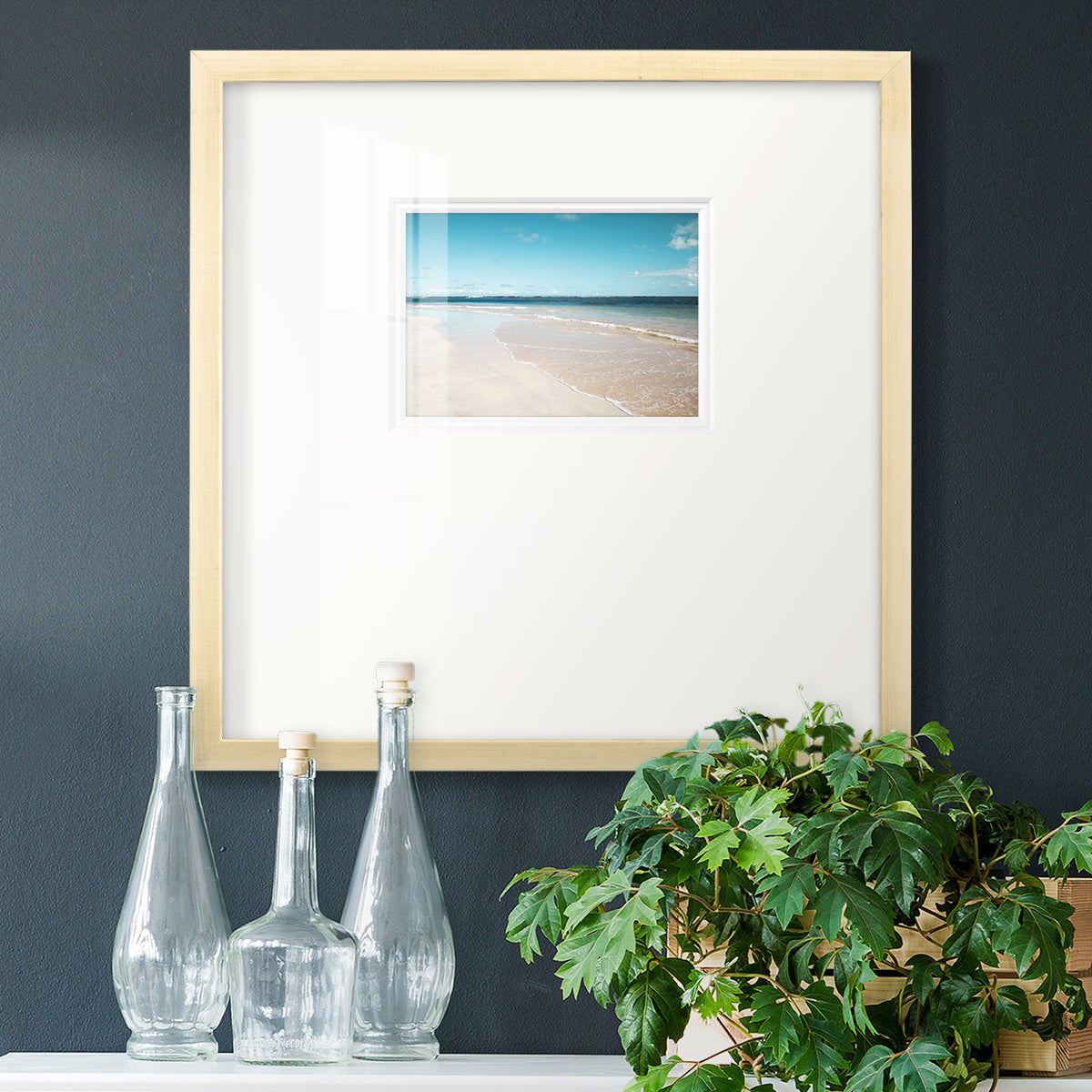 Sugar Sand Beach Premium Framed Print Double Matboard