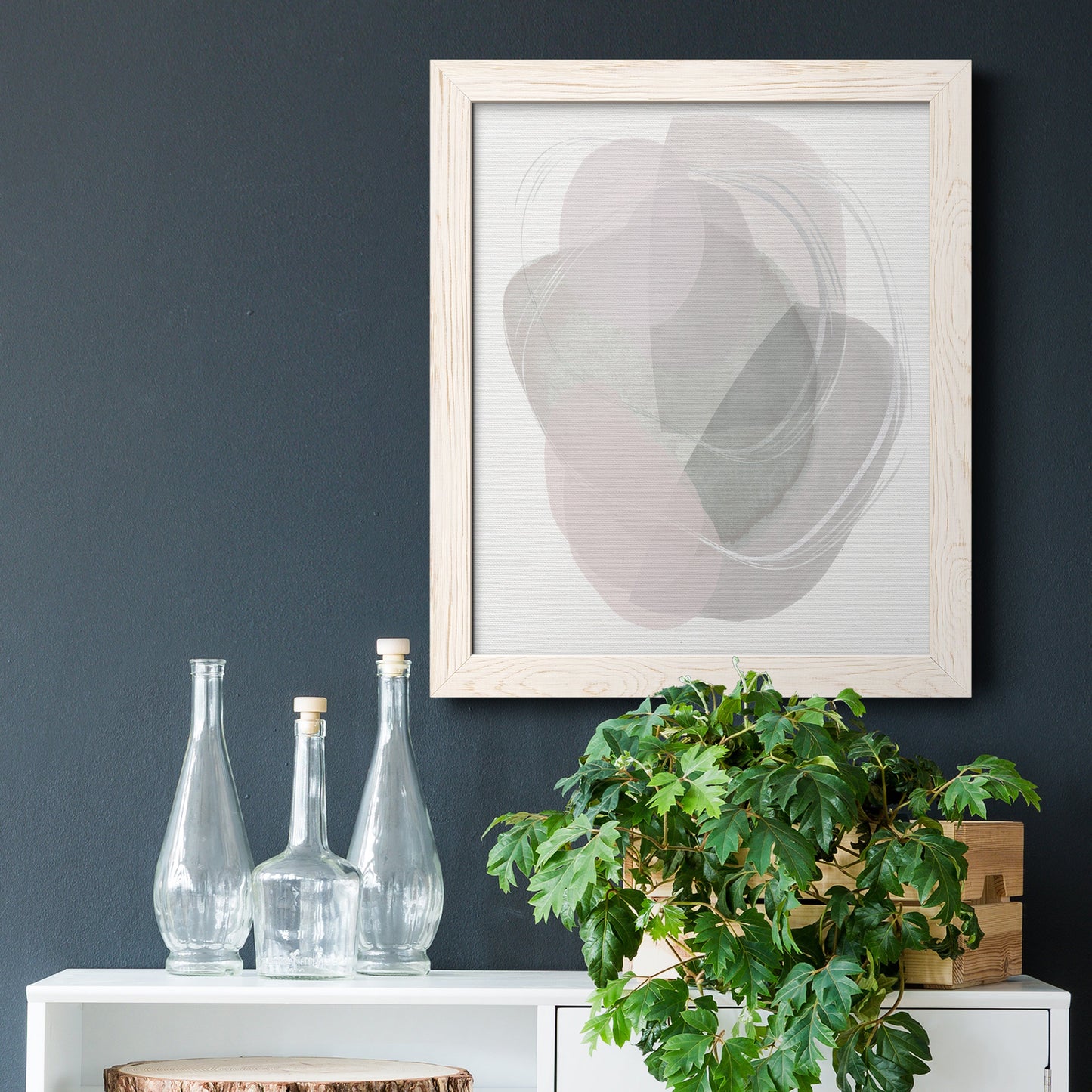 River Jewels II - Barnwood Framed Canvas Print