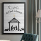The Savior is Born - Modern Framed Canvas Print