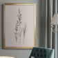 Delicate Stems I - Modern Framed Canvas Print