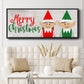 Christmas Elf Couple - Floater Framed Canvas Print