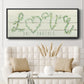 Shiplap Vines Love - Floater Framed Canvas Print