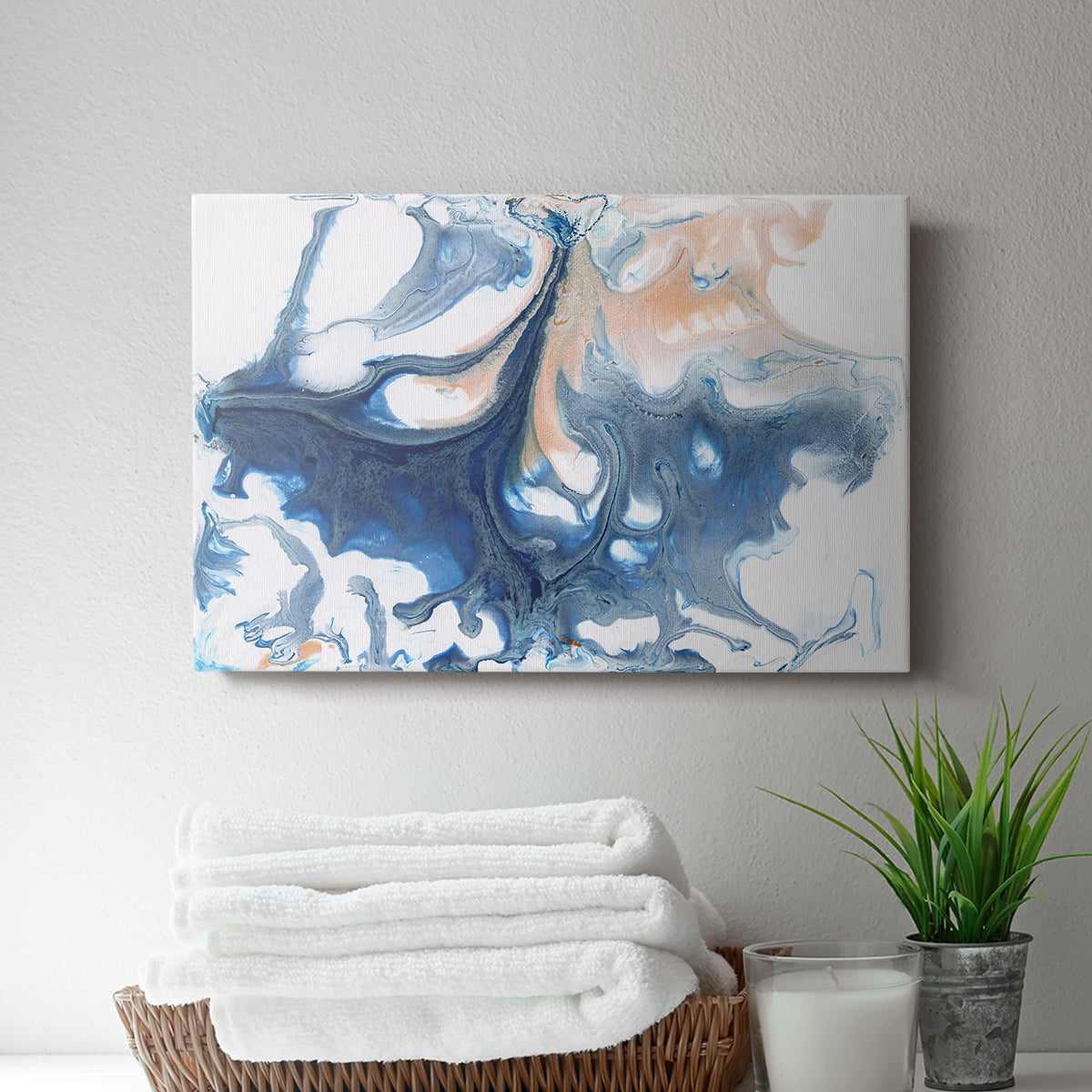 Dancing Blue I - Canvas Art Print