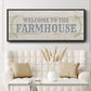 Welcome to the Farmhouse - Floater Framed Canvas Print