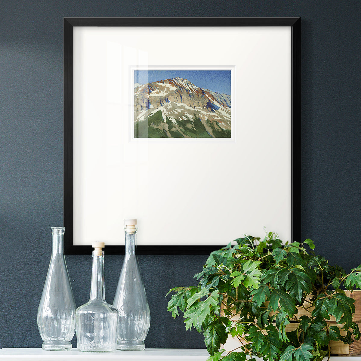 Vermillion Ascent Premium Framed Print Double Matboard