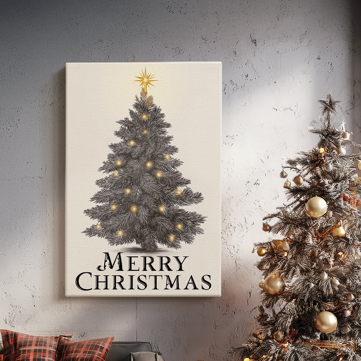 Snowwhite Carol of Evergreen - Canvas Art Print