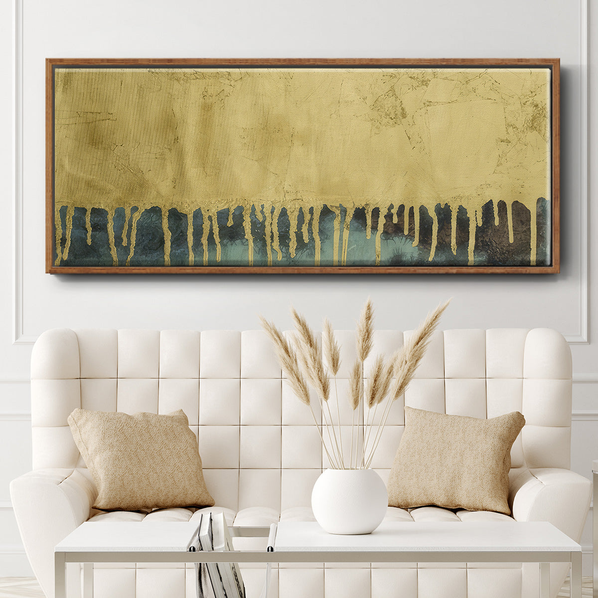 Aquafer II - Floater Framed Canvas Print