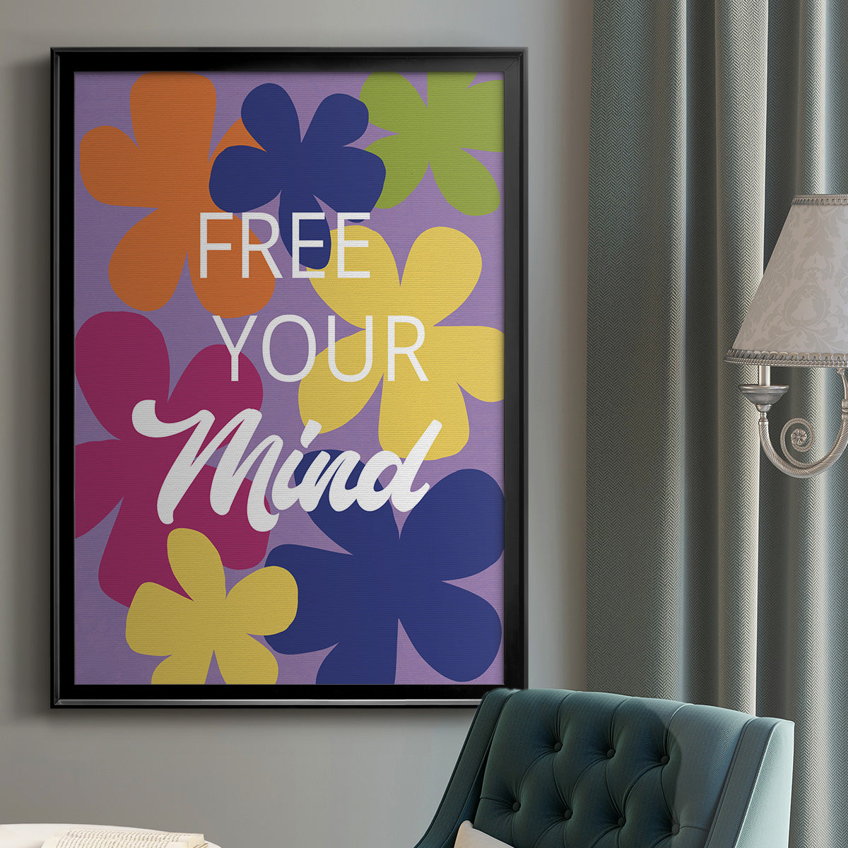 Free Your Mind - Modern Framed Canvas Print