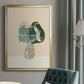 Woven Tropical Leaf II - Modern Framed Canvas Print