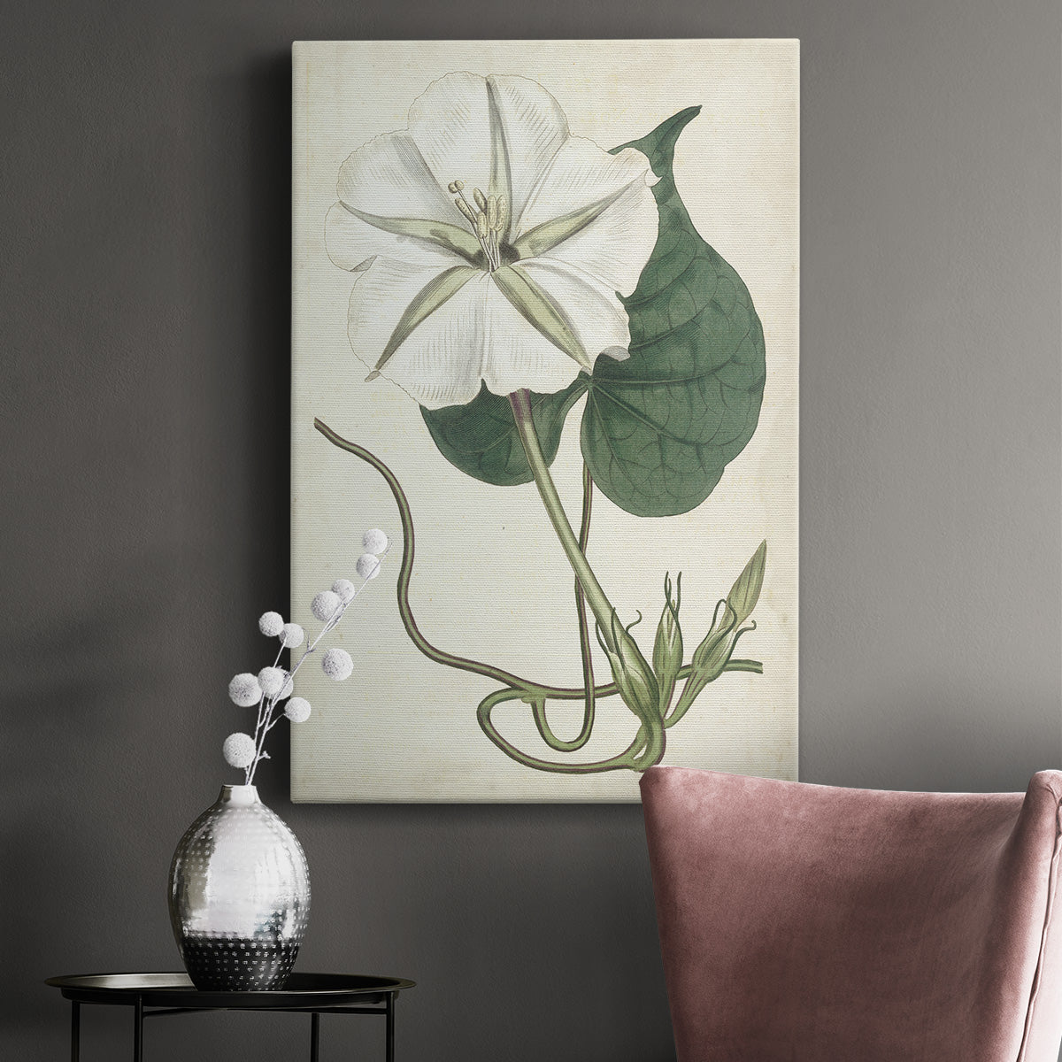 Ivory Garden III Premium Gallery Wrapped Canvas - Ready to Hang