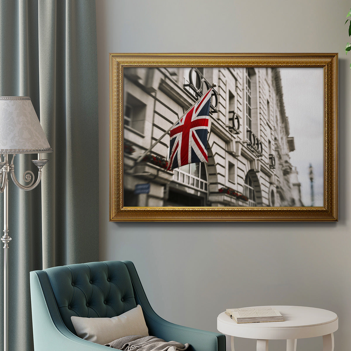 London Scene II Premium Framed Canvas- Ready to Hang