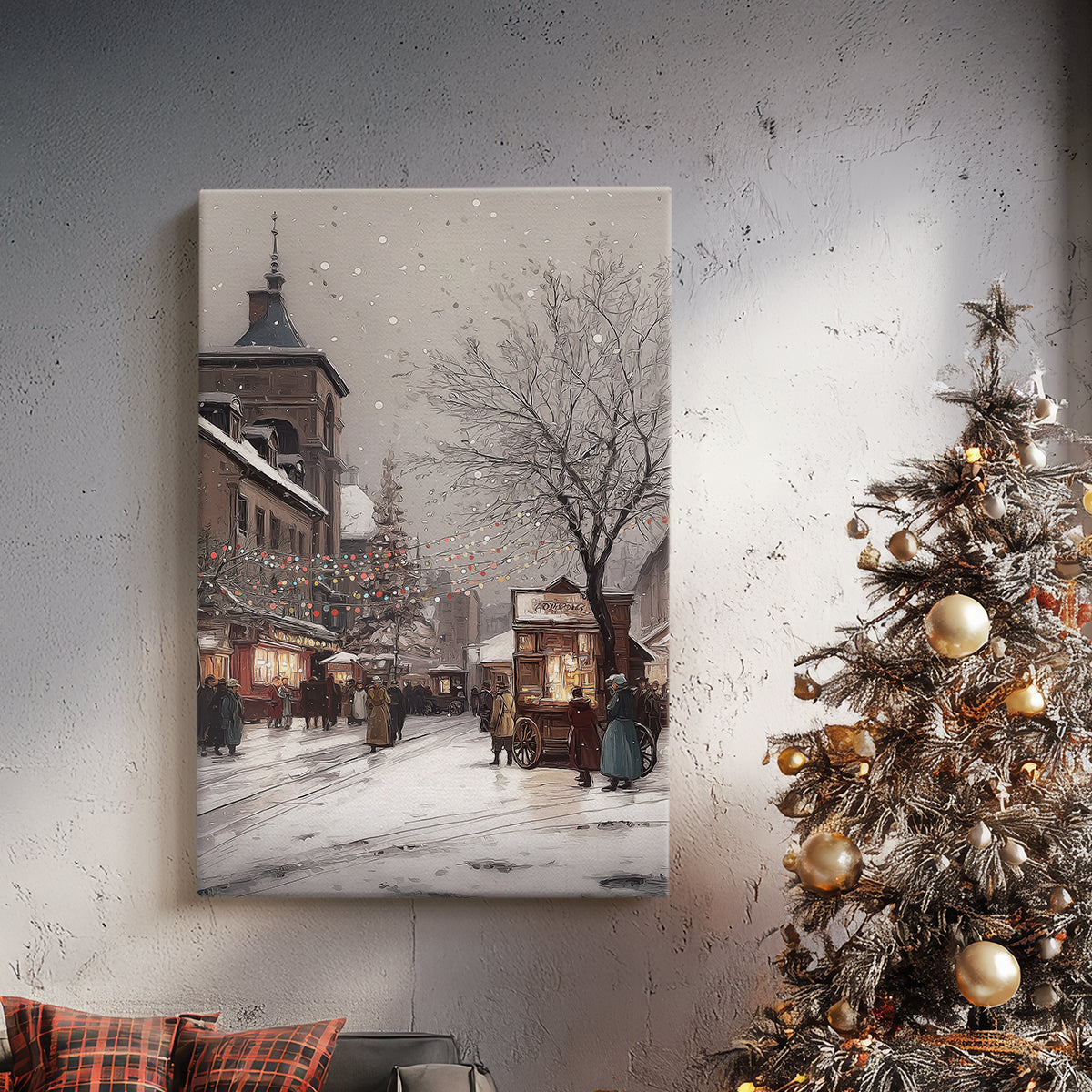 Soft Linen Promise - Canvas Art Print