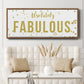 Fabulous - Floater Framed Canvas Print