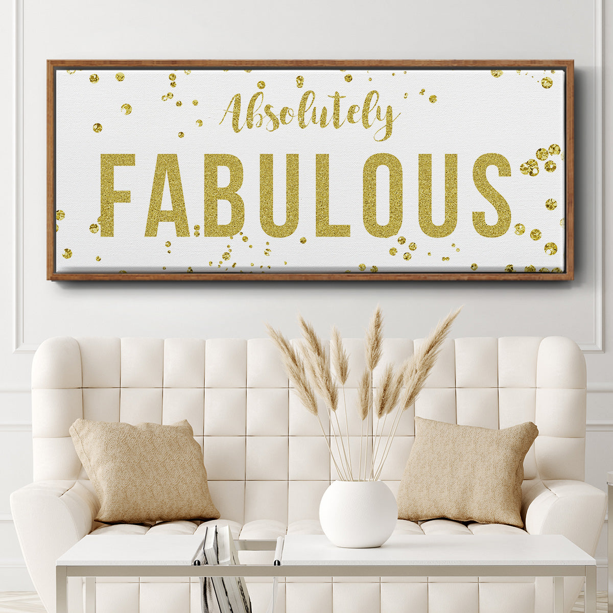Fabulous - Floater Framed Canvas Print