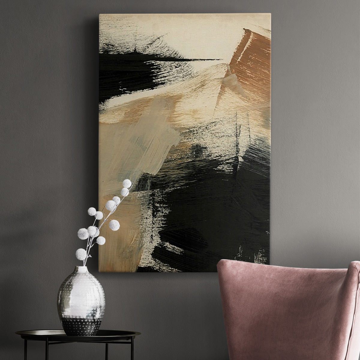 Baked Paintstrokes III Premium Gallery Wrapped Canvas - Ready to Hang