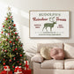 Christmas Farm Sign IV - Framed Gallery Wrapped Canvas in Floating Frame