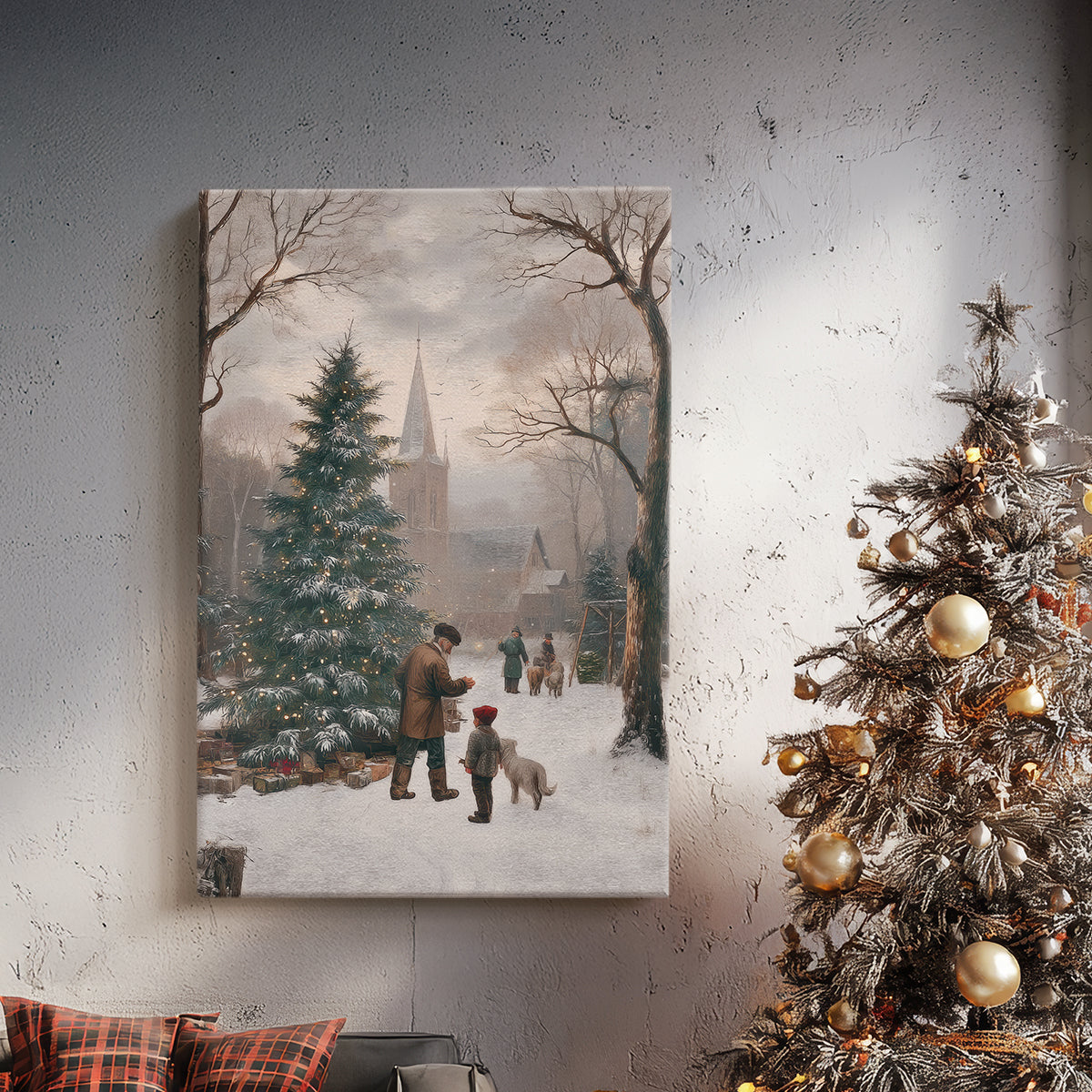 Candle of Pale Winter Promise - Canvas Art Print