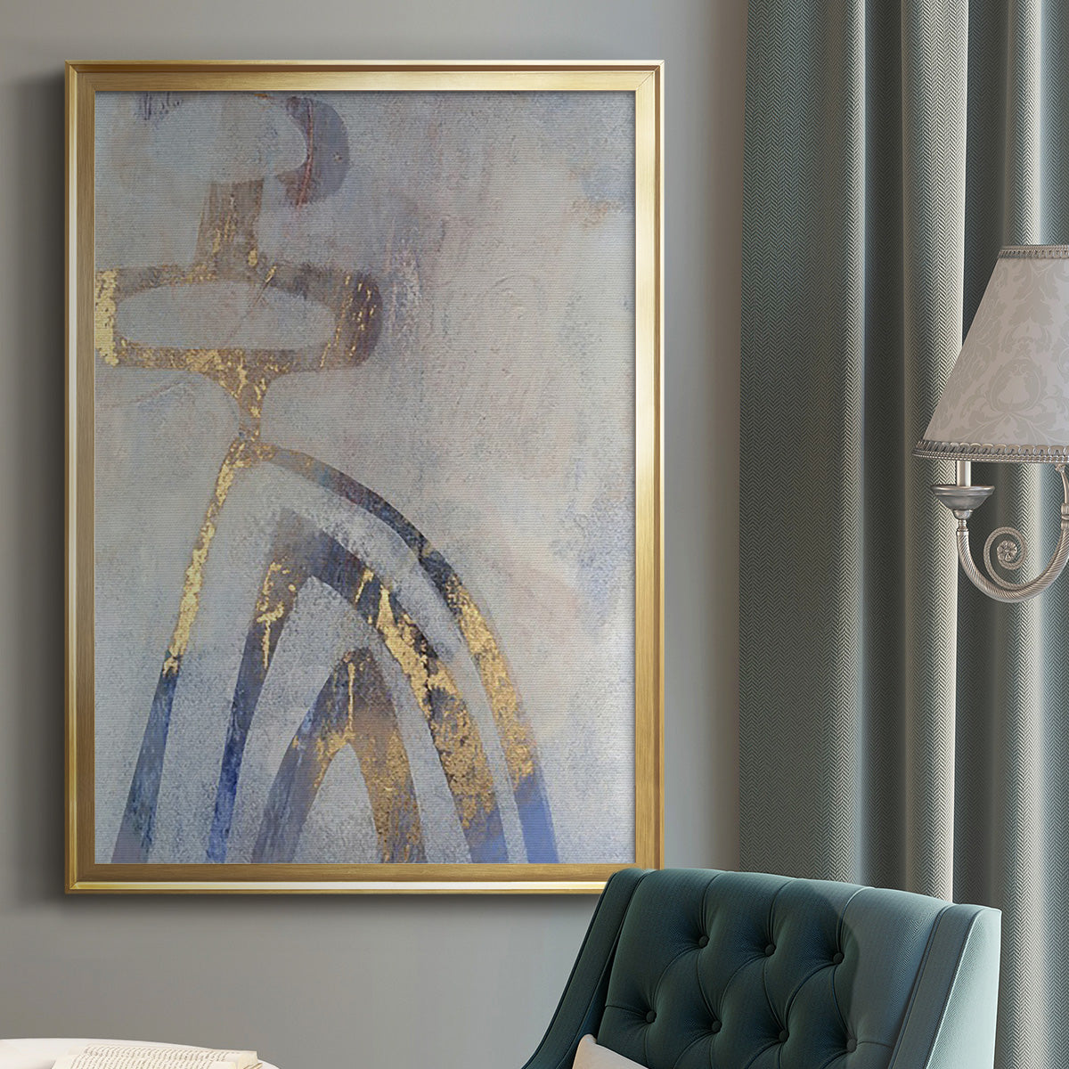 Linx III - Modern Framed Canvas Print