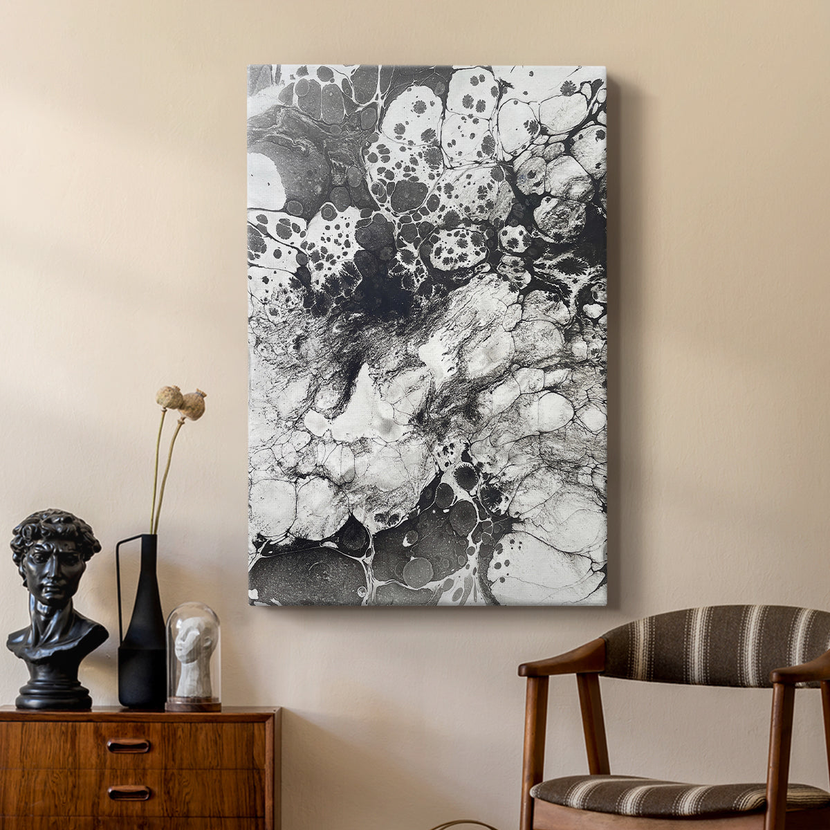 Marbling IX - Canvas Art Print