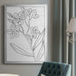 Botanical Sketch II - Modern Framed Canvas Print