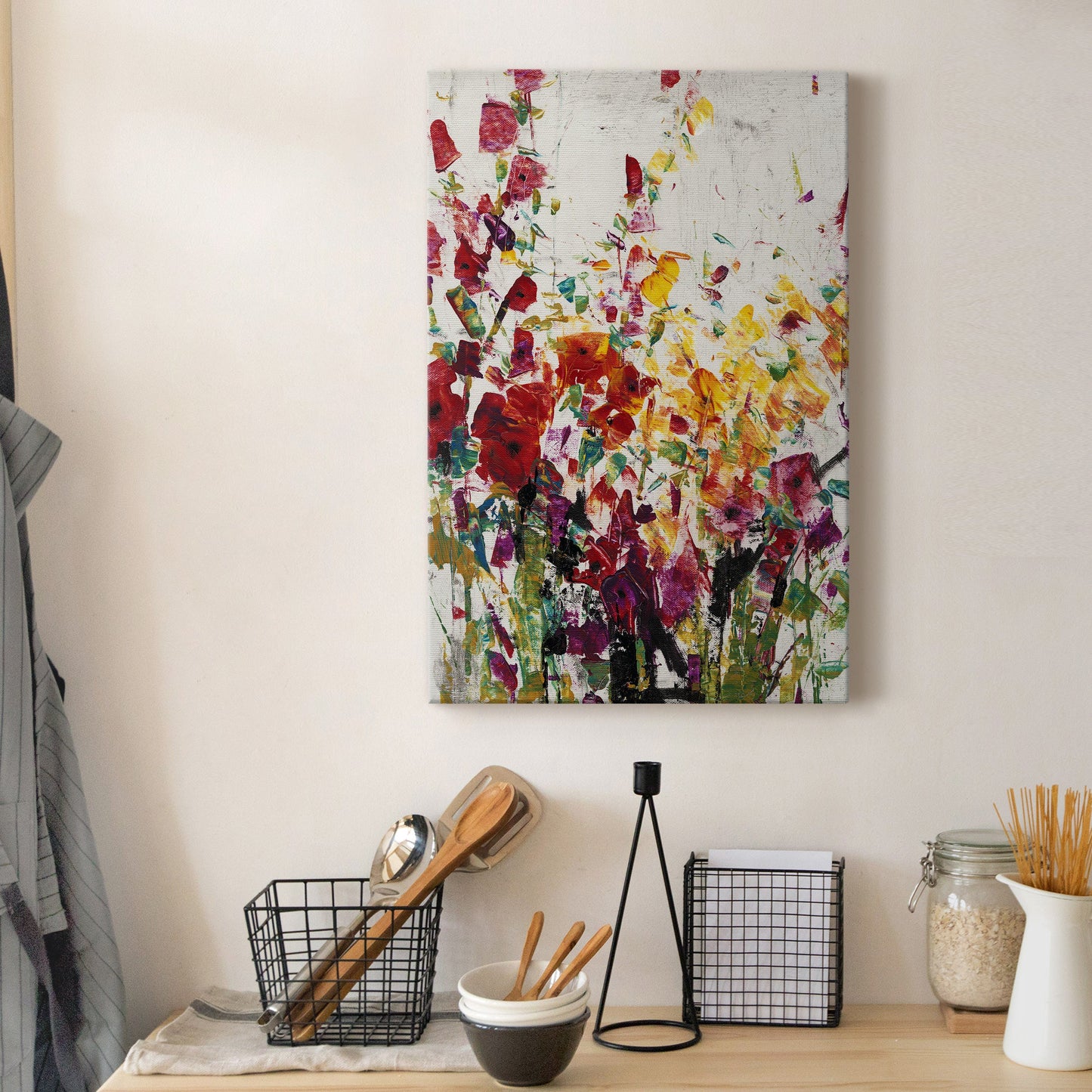 Wildflowers Blooming I Premium Gallery Wrapped Canvas - Ready to Hang