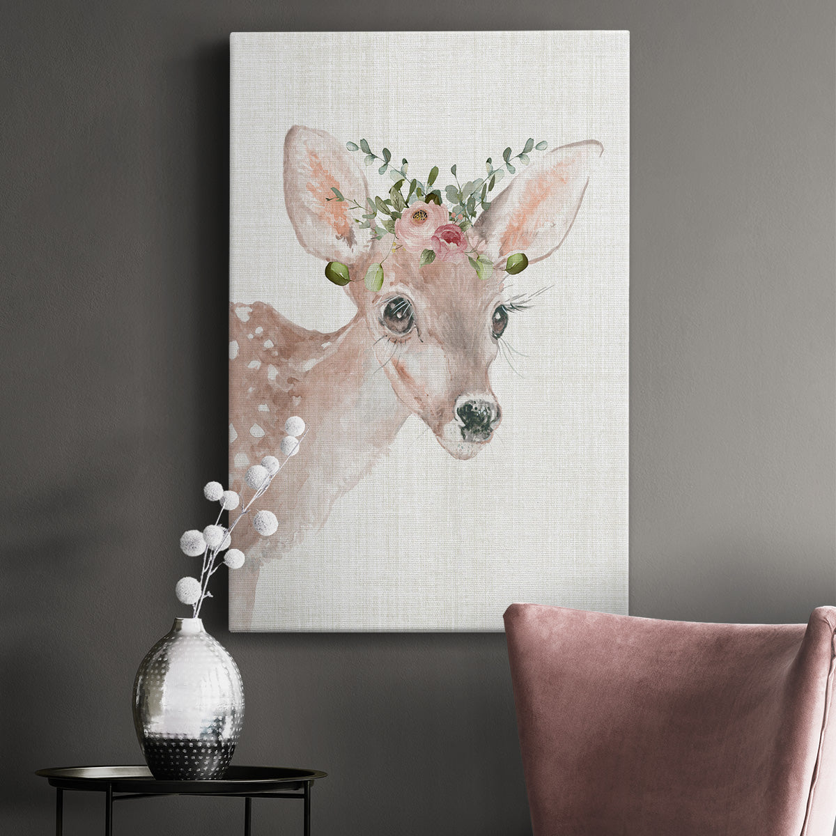 Dressy Fawn - Canvas Art Print